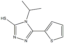 4-(propan-2-yl)-5-(thiophen-2-yl)-4H-1,2,4-triazole-3-thiol Struktur