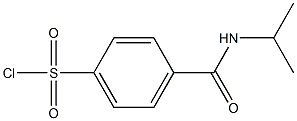 4-(propan-2-ylcarbamoyl)benzene-1-sulfonyl chloride Struktur