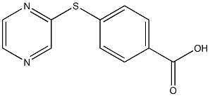 4-(pyrazin-2-ylthio)benzoic acid Struktur