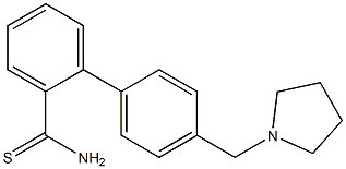 4'-(pyrrolidin-1-ylmethyl)-1,1'-biphenyl-2-carbothioamide Struktur