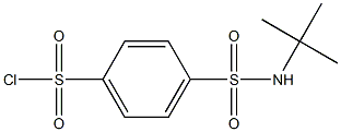 4-(tert-butylsulfamoyl)benzene-1-sulfonyl chloride Struktur