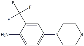 4-(thiomorpholin-4-yl)-2-(trifluoromethyl)aniline Struktur