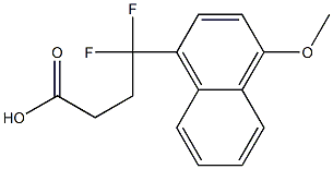 4,4-difluoro-4-(4-methoxynaphthalen-1-yl)butanoic acid Struktur