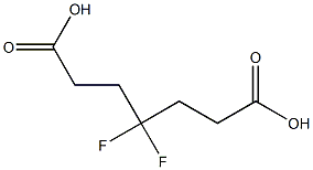 4,4-difluoroheptanedioic acid Struktur