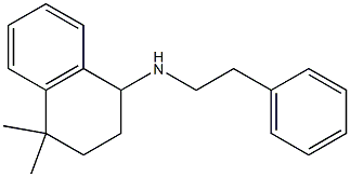 4,4-dimethyl-N-(2-phenylethyl)-1,2,3,4-tetrahydronaphthalen-1-amine Struktur