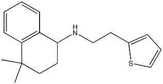 4,4-dimethyl-N-[2-(thiophen-2-yl)ethyl]-1,2,3,4-tetrahydronaphthalen-1-amine Struktur