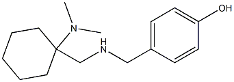 4-[({[1-(dimethylamino)cyclohexyl]methyl}amino)methyl]phenol Struktur