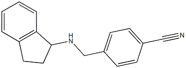 4-[(2,3-dihydro-1H-inden-1-ylamino)methyl]benzonitrile Struktur