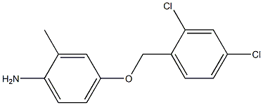 4-[(2,4-dichlorophenyl)methoxy]-2-methylaniline Struktur