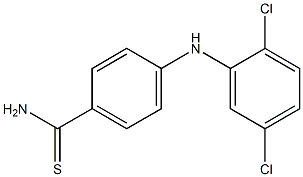 4-[(2,5-dichlorophenyl)amino]benzene-1-carbothioamide Struktur