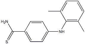 4-[(2,6-dimethylphenyl)amino]benzene-1-carbothioamide Struktur