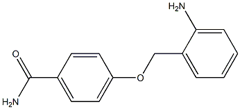 4-[(2-aminophenyl)methoxy]benzamide Struktur