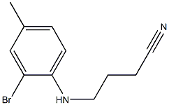 4-[(2-bromo-4-methylphenyl)amino]butanenitrile Struktur