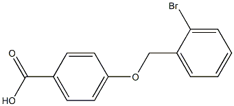 4-[(2-bromophenyl)methoxy]benzoic acid Struktur