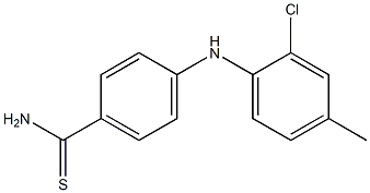 4-[(2-chloro-4-methylphenyl)amino]benzene-1-carbothioamide Struktur