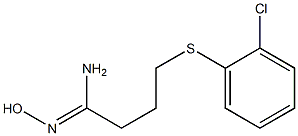 4-[(2-chlorophenyl)sulfanyl]-N'-hydroxybutanimidamide Struktur