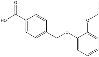 4-[(2-ethoxyphenoxy)methyl]benzoic acid Struktur