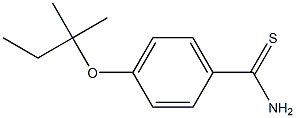 4-[(2-methylbutan-2-yl)oxy]benzene-1-carbothioamide Struktur