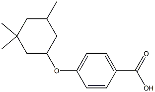 4-[(3,3,5-trimethylcyclohexyl)oxy]benzoic acid Struktur