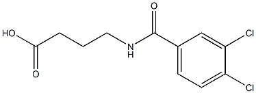 4-[(3,4-dichlorobenzoyl)amino]butanoic acid Struktur