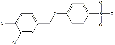 4-[(3,4-dichlorophenyl)methoxy]benzene-1-sulfonyl chloride Struktur