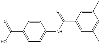 4-[(3,5-dimethylbenzoyl)amino]benzoic acid Struktur