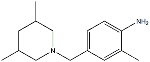 4-[(3,5-dimethylpiperidin-1-yl)methyl]-2-methylaniline Struktur