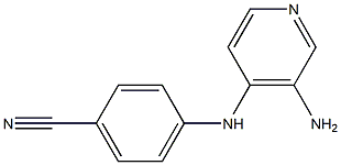 4-[(3-aminopyridin-4-yl)amino]benzonitrile Struktur