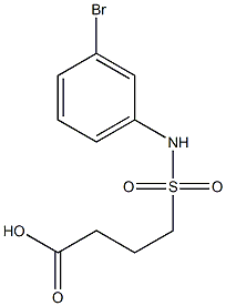 4-[(3-bromophenyl)sulfamoyl]butanoic acid Struktur