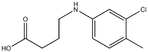 4-[(3-chloro-4-methylphenyl)amino]butanoic acid Struktur