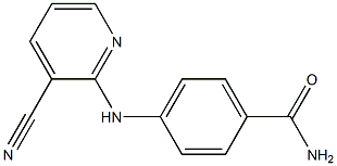 4-[(3-cyanopyridin-2-yl)amino]benzamide Struktur