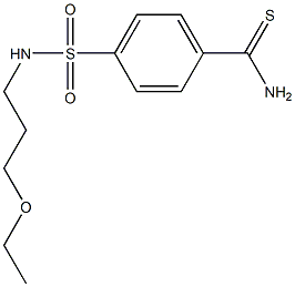 4-[(3-ethoxypropyl)sulfamoyl]benzene-1-carbothioamide Struktur