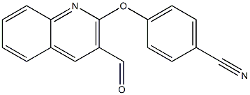 4-[(3-formylquinolin-2-yl)oxy]benzonitrile Struktur