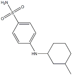 4-[(3-methylcyclohexyl)amino]benzene-1-sulfonamide Struktur