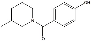 4-[(3-methylpiperidin-1-yl)carbonyl]phenol Struktur