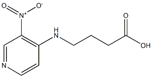 4-[(3-nitropyridin-4-yl)amino]butanoic acid Struktur