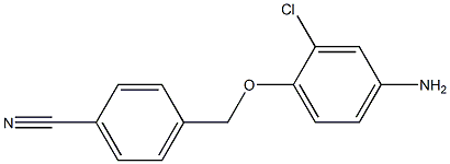 4-[(4-amino-2-chlorophenoxy)methyl]benzonitrile Struktur