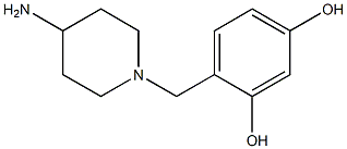 4-[(4-aminopiperidin-1-yl)methyl]benzene-1,3-diol Struktur