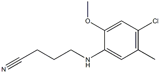 4-[(4-chloro-2-methoxy-5-methylphenyl)amino]butanenitrile Struktur