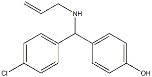 4-[(4-chlorophenyl)(prop-2-en-1-ylamino)methyl]phenol Struktur