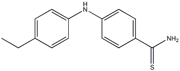 4-[(4-ethylphenyl)amino]benzene-1-carbothioamide Struktur