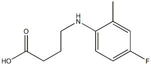 4-[(4-fluoro-2-methylphenyl)amino]butanoic acid Struktur