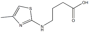 4-[(4-methyl-1,3-thiazol-2-yl)amino]butanoic acid Struktur