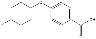 4-[(4-methylcyclohexyl)oxy]benzoic acid Struktur