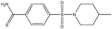 4-[(4-methylpiperidin-1-yl)sulfonyl]benzenecarbothioamide Struktur