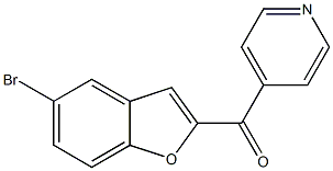 4-[(5-bromo-1-benzofuran-2-yl)carbonyl]pyridine Struktur