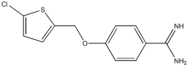 4-[(5-chlorothien-2-yl)methoxy]benzenecarboximidamide Struktur