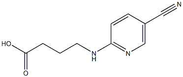 4-[(5-cyanopyridin-2-yl)amino]butanoic acid Struktur