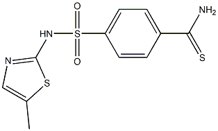 4-[(5-methyl-1,3-thiazol-2-yl)sulfamoyl]benzene-1-carbothioamide Struktur