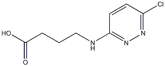 4-[(6-chloropyridazin-3-yl)amino]butanoic acid Struktur